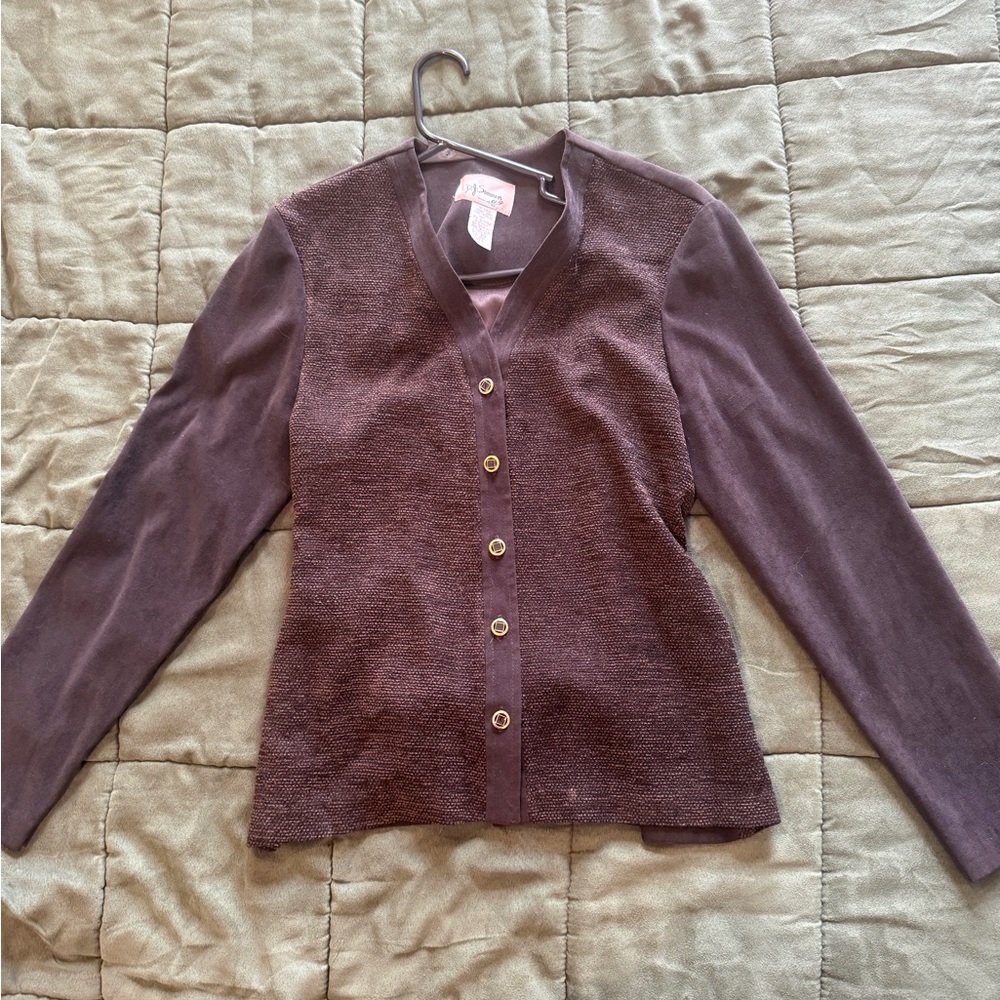 Elegant Brown Women's Blazer